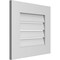 Ekena Millwork Vertical Surface Mount PVC Gable Vent: Functional, w/ 3-1/2"W x 1"P Standard Frame, 20"W x 18"H GVPVE20X1801SF - alternate 2